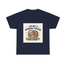 Load image into Gallery viewer, Lazy sloth eating Breakfast#2 Funny T-shirt
