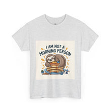 Load image into Gallery viewer, Lazy sloth eating Breakfast#2 Funny T-shirt
