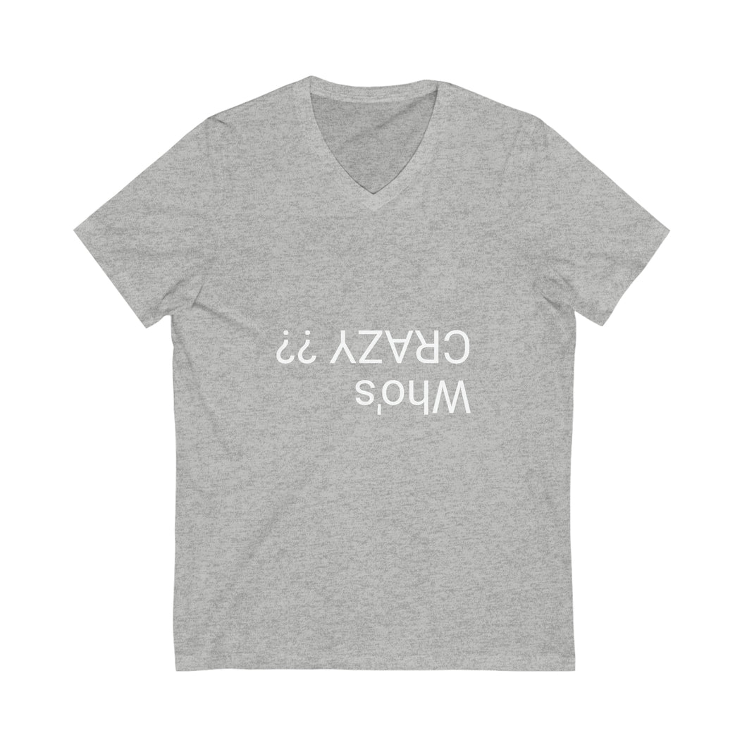 Unisex Jersey Short Sleeve V-Neck Tee