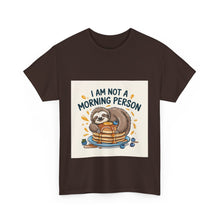 Load image into Gallery viewer, Lazy sloth eating Breakfast#2 Funny T-shirt
