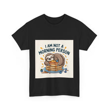 Load image into Gallery viewer, Lazy sloth eating Breakfast#2 Funny T-shirt
