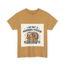 Load image into Gallery viewer, Lazy sloth eating Breakfast#2 Funny T-shirt
