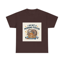 Load image into Gallery viewer, Lazy sloth eating Breakfast#2 Funny T-shirt
