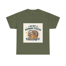 Load image into Gallery viewer, Lazy sloth eating Breakfast#2 Funny T-shirt

