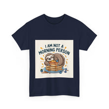 Load image into Gallery viewer, Lazy sloth eating Breakfast#2 Funny T-shirt
