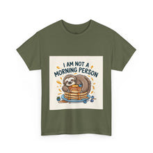 Load image into Gallery viewer, Lazy sloth eating Breakfast#2 Funny T-shirt

