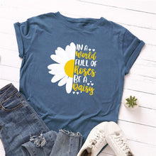 Load image into Gallery viewer, Daisy Print Summer T Shirt (XXL - 5XL)
