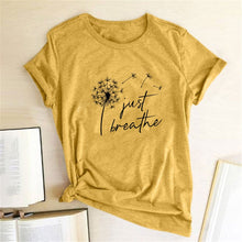 Load image into Gallery viewer, Dandelion Printed T-shirts Women
