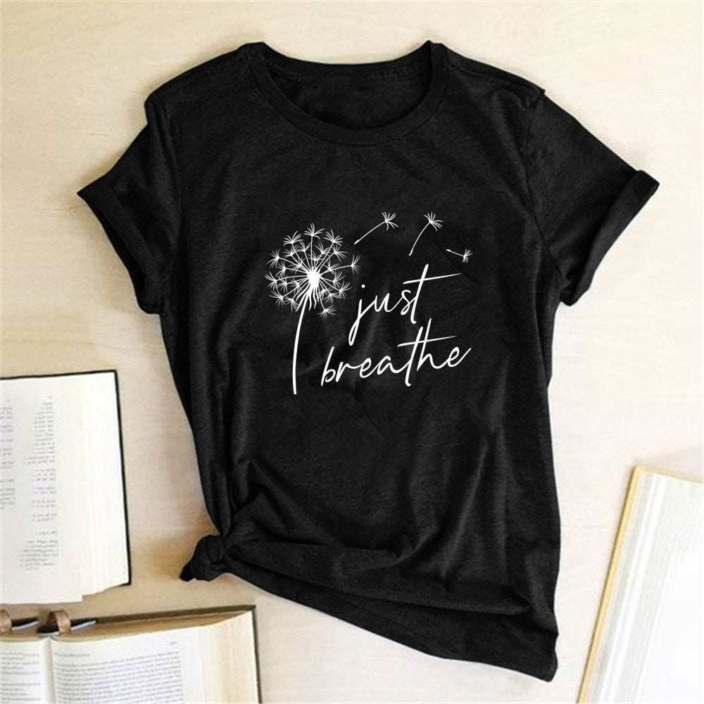 Dandelion Printed T-shirts Women