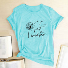 Load image into Gallery viewer, Dandelion Printed T-shirts Women
