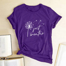 Load image into Gallery viewer, Dandelion Printed T-shirts Women
